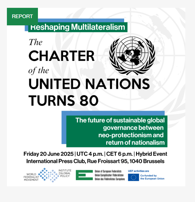 Reshaping Multilateralism. UN Charter turns 80.